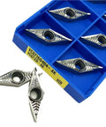 Top Notch 10Pc Indexable Carbide Lathe Tool Set For Internal Turning Machining Aluminum And Steel Workpieces With Cool Cnc Inserts in blue box with inserts