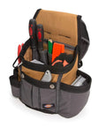 8 Pocket Padded Tool Belt And Utility Pouch With Adjustable 3 Inch Belt Tough As Nails Canvas Build In Tan And Grey