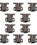 Double Roller Cabinet Door Latch Set Soft Close Cupboard Catch Hardware For Cabinets Drawers And Doors 10 Pack