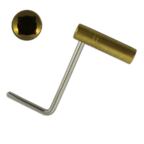 Beefy Brass Clock Crank Key 3.50 Mm Vienna For Grandfather Longcase Winding Tool Replacement for Antique Clocks