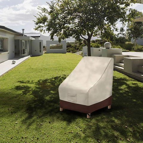 Heavy Duty High Back Patio Chair Cover 2 Pack Built To Last Waterproof Outdoor Furniture Covers 600D Oxford PVC Coated