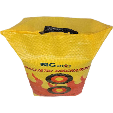 Crossbow Ballistic Target Bag Takes 505 FPS Bolts Like A Boss With Mega Layer Core, yellow design, top handle view