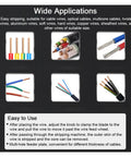 Wide applications for Professional Manual Rotary Wire Strippers Machine For 1 To 25 Mm Cables With Alloy Body and Hand Crank Lever