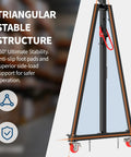 Heavy Duty Gantry Crane 2 Ton Capacity With Manual Trolley And Nylon Sling, Portable Garage Hoist with triangular stable structure.