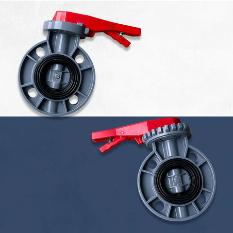 Heavy Duty Six Inch Cpvc Butterfly Valve With Lever Handle And Ansi Certified Assembly featuring detailed view and EPDM seal.