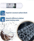 10 Inch Universal Water Purifier Filter Replacement with PP Cotton Dual Pack showing superior coconut carbon block