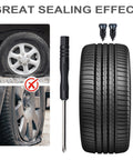 Image showing 60Pcs Tire Repair Kit With Self Service Rubber Nails And Screws Includes Screwdriver For Quick Emergency Flat Tire Fixes.
