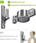 304 Stainless Steel Gate Hinges Two Pack Heavy Duty One And Three Eighths Inch Pipe Hinge With Five Eighths Inch Pin Wall Mount Anti Rust