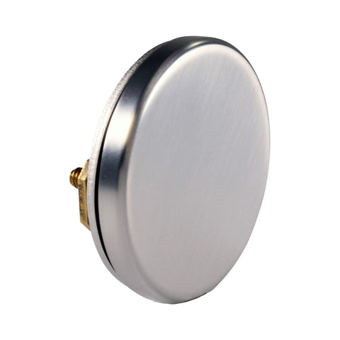 12 Inch And 4 Inch Bath Waste And Overflow Assembly With Tip-Toe Drain Plug And Illusionary Faceplate, Satin Nickel Finish