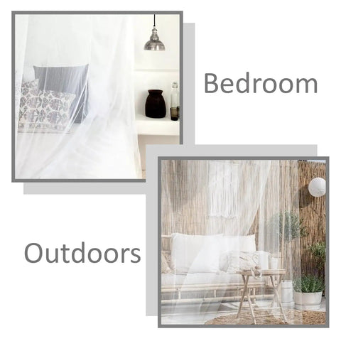 Classic King Size Mosquito Net Tent For Patio Bed, Portable Netting 79 By 79 By 79 Inch for indoor bedroom and outdoor lounge use