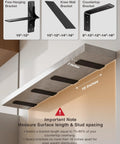 Built Like A Tank Heavy Duty 12 Inch Countertop Support Brackets Set Of 4 Steel Knee Wall Brace Perfect For Kitchen Remodeling, showing sizes and details.