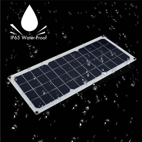 100W Semi Flexible Monocrystalline Solar Panel USB Output For Off-Grid Power with water-resistant poly-coated surface