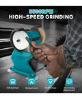Cordless Electric Bench Grinder With 2 Wheels For Metal Polishing And Deburring in action, showcasing high-speed grinding at 5500RPM.