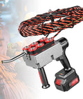 Gwthixion Cordless Electrician Wire Puller With Dual Lithium Batteries For Automatic Cable Tuggering and Wall Threading Up to 15 Meters, showcasing the robust design and dual battery pack.