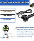 IN10 Electric Dirt Bike Twist Throttle Kit With Grips And Rolling Bearing Full Twist Throttle Cable Assembly wiring diagram