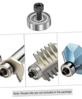 Top Mounted Router Bit Bearing Replacement Kit For Woodworking, Pro Grade Precision Milling, Easy Install With Bearings