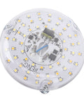 ANGGREK 4 Inch Ceiling Fan LED Light, 15W 3CCT Dimmable, 3000K 4000K circular LED light board with multiple LEDs and components