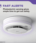 Two In One Smoke And Carbon Monoxide Detector With AA Battery Power, 85 dB Alarm, LED Status Lights, Compact Five Inch Design, Model 30CUDR, 1 Pack, No Fuss Home Safety Upgrade