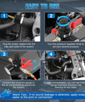 Turbo Boost Leak Tester Kit, 10pc with adapters 1-3/8 to 3-1/2 in, gauge and regulator for automotive testing.