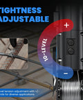 Newtry Cordless Rebar Tie Gun Automatic Electric Tying Tool With 12.8V Battery, showing 10-level adjustable tension controls for diverse applications.