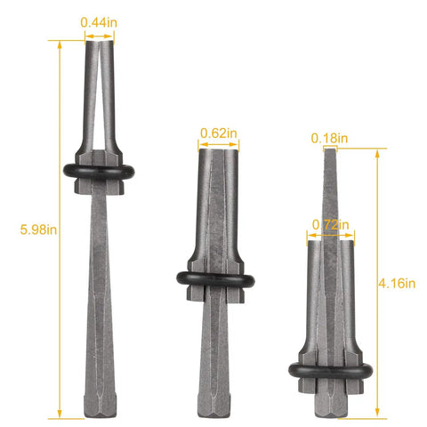 Heavy Duty Beefed Up Wedge And Feather Shims Set 10 Pack Five Eighth Inch Plug Shim And Wedge For Concrete Stone Rock Splitter with dimensions