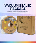 Silk PLA Filament 1.75mm Clog-Free with Shiny Silk Finish for 3D Printing, 1kg Spool, boxed and sealed in vacuum packaging