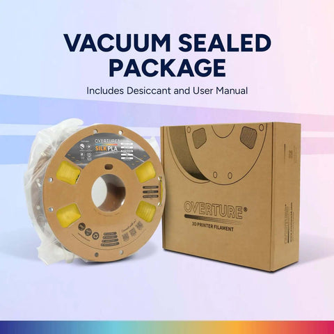 Silk PLA Filament 1.75mm Clog-Free with Shiny Silk Finish for 3D Printing, 1kg Spool, boxed and sealed in vacuum packaging