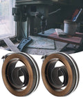 Durable Plated Drill Press Return Spring Two Pack for Bench Drills next to drill setup for horizontal and vertical use