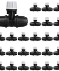 Upgraded Locked Micro Spray Irrigation Drippers 25 Pieces Kit With 3 Way Atomizing Nozzles For One Quarter Inch Tubing