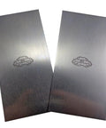 Two Piece Cabinet Scraper Set Two And A Half Inches By Five Inches Carbon Steel With Forty To Forty Two Rockwell Hardness Springy Blade