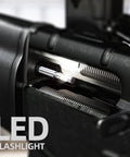 NTG500 Rifle Borescope With Five Inch Monitor And Forty Five Inch Flexible Probe For Close Focus Barrel Inspection Cleaning Checks And Firearm Barrel Diagnostics, LED flashlight inside rifle barrel