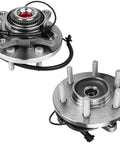 Front Wheel Hub Bearing Assembly Pair For 2015 2016 2017 F150 4WD 6 Lug Direct Replacement OE Spec Quality, two assemblies displayed.