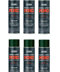 Industrial-Grade High Solids Dark Green Spray Paint in 16 Ounce Cans, 6 Pack for 96 Ounces Total, Bulk Value Pack For Metal, Wood And Machinery, Fast-Drying With Smooth Even Finish, Ideal For Workshops, Fleets And Maintenance. Six 16 oz cans