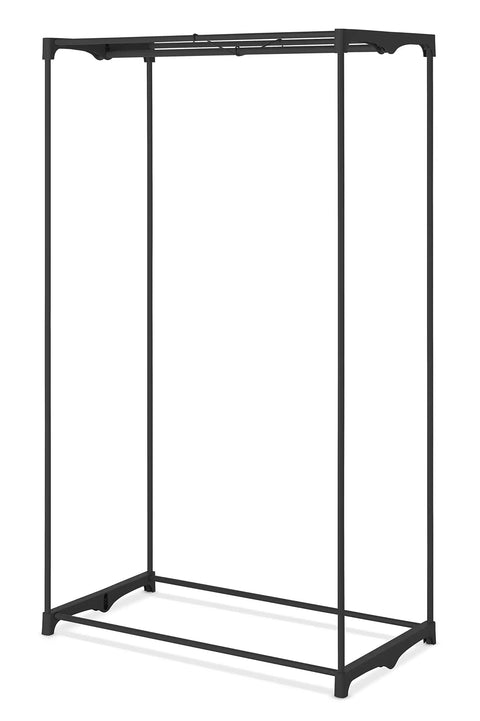 Easy Setup Portable Wardrobe Closet Storage Organizer With Hanging Rack See Through Window No Tool Assembly Washable Fabric Frame