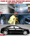 Car Nano Paint Coating Kit 120ml Plus 100ml Water Displacement Scratch Repair Spray Nano Ceramic Coating application process steps