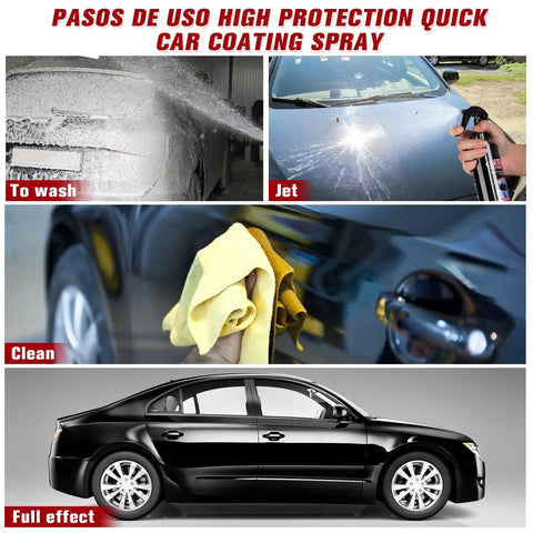 Car Nano Paint Coating Kit 120ml Plus 100ml Water Displacement Scratch Repair Spray Nano Ceramic Coating application process steps