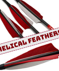 High Performance Carbon Arrows 400 Spine With Helical Feathers And Removable Tips For Archery Hunting And Target Shooting