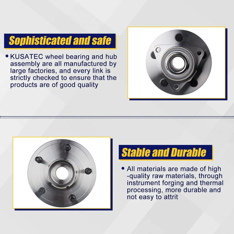 Front Wheel Hub And Bearing Assembly 515072 For Dodge Ram 1500 2002-2008 Front, 5 Lug, steel material, top view
