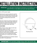 Installation instructions for 8 Pack Low Voltage LED Deck Lights Mini Eyelid Step Lights with diagram