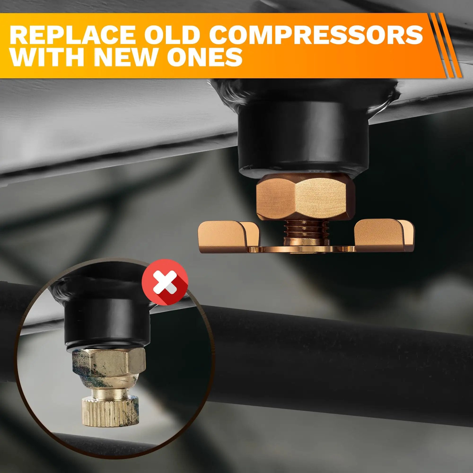 Compressor Drain Plug 1/4 NPT Brass Air Compressor Drain Valve