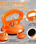 2026 Upgraded Car Dent Repair Kit 3 Pack With Beefed-Up Dent Puller And Suction Cup Tools Paintless Car Dent Remover Set For Body Dents Includes Large And Small Pullers Built Tough With Rubber And Metal Build Orange with highlighted features and orange color