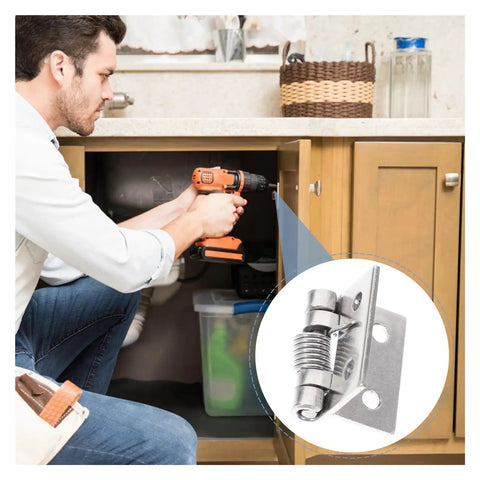 10 Pack Stainless Steel Self Closing Spring Door Hinges Heavy Duty For Cabinets And Doors installation in kitchen