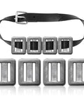 Four 2.2 Pound Dive Weights Set With Rubber Belt And Metal Buckle For Scuba Diving Freediving Spearfishing And Snorkeling Tough Weight Belt Kit