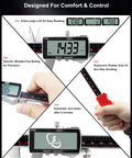 Display features of Dope Digital Caliper 12 Inch With Ultra Precision 0.001 Inch Accuracy, Rechargeable USB C Caliper