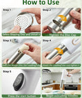 Step-by-step guide for using the Cordless 5-In-1 Electric Pasta Maker Machine to create fresh homemade noodles.