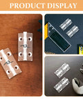 Six Pack Acrylic Self Closing Concealed Door Hinges With Spring Mechanism 45x35mm Invisible Cabinet And Interior Door Hardware