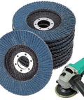 Stack of 40 Grit Zirconia Flap Disc 5 Inch 125mm Industrial Sanding Wheel with angle grinder, heavy duty for metal and wood