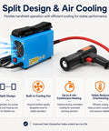 Pro Grade Top Shelf Heavy Duty Electric Magnetic Induction Heater 1500 Watt No Sweat Quick Fix Kit features split design and built-in cooling fan.