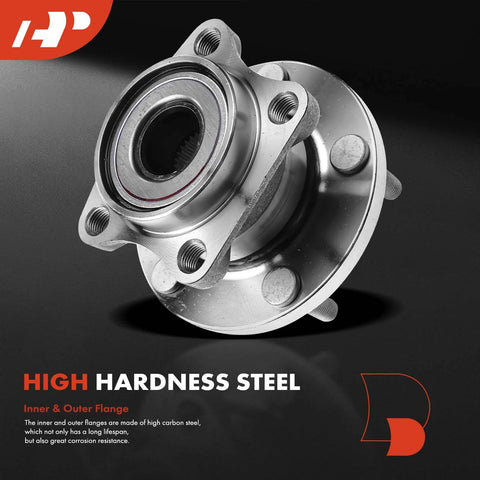 Rear Wheel Bearing And Hub Assembly For Mazda CX-9 2007 2015 AWD With 5 Lug Pattern High Load Capacity Durable Replacement Direct Fit And Quiet Ride On Rough Roads All Weather Driving