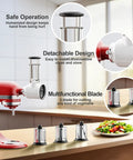 KitchenAid Stand Mixer Cheese Grater Slicer Attachment With 3 Blades For Effortless Grating And Slicing In One Pass, time saver